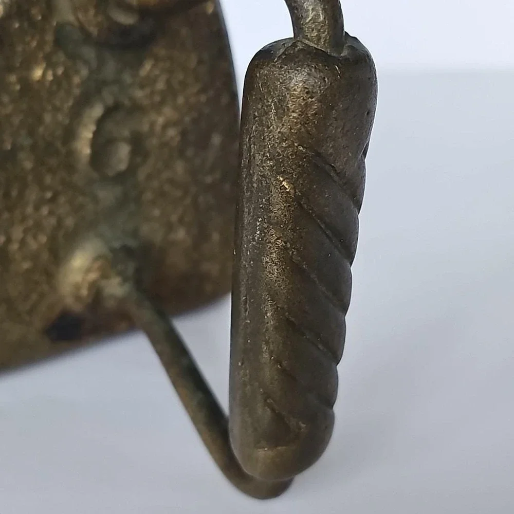 Antique Bronze Cast‎ Iron Clothing Press Iron Vintage 5lbs 11oz 1825
